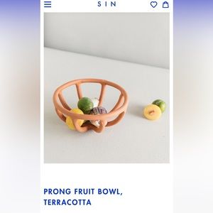 Fruit bowl terracota